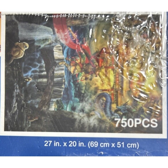 Lzbabyily 4 Puzzle Pack, 1000 Pc, 750 Pc, 500 Pcs + 300 Pc-New Sealed Tiger-Cat - Picture 5 of 8